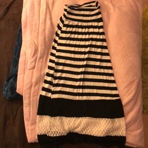 striped maxi skirt for kids